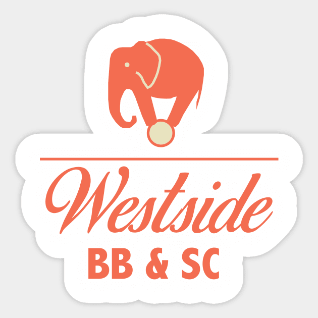 Westside Bocce Ball Sticker by KC Designs